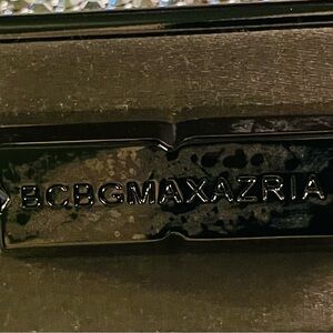 BCBGMaxAzria Sonia Crystal Mesh Satin Clutch, Sleek Design, Elegant evening bag